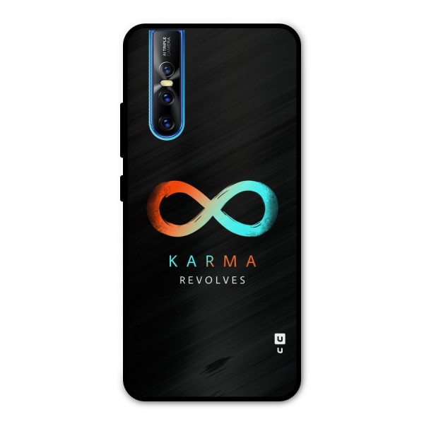Karma Revolves Metal Back Case for Vivo V15 Pro