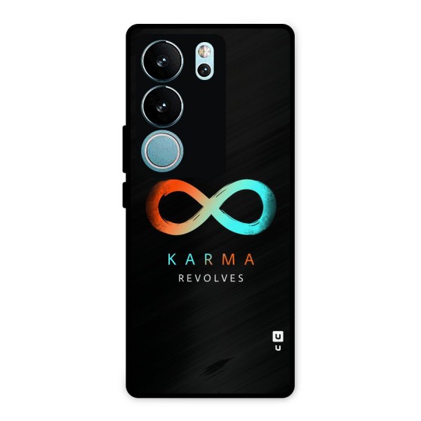 Karma Revolves Metal Back Case for Vivo V29 Pro