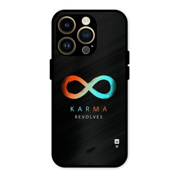 Karma Revolves Metal Back Case for iPhone 14 Pro