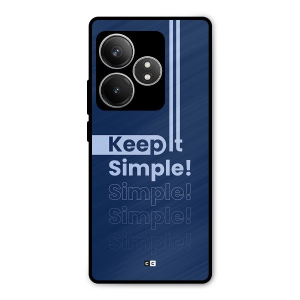 Keep It Simple Metal Back Case for Realme GT 6T