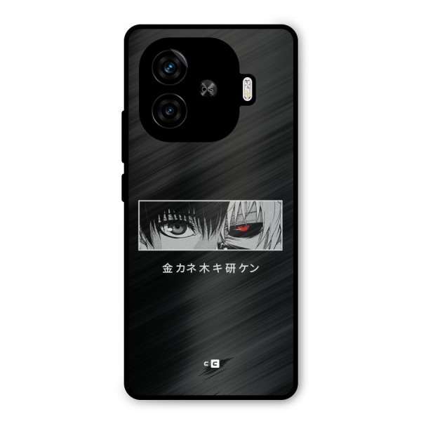 Ken Kaneki Minimalistic Art Metal Back Case for iQOO Neo 10R
