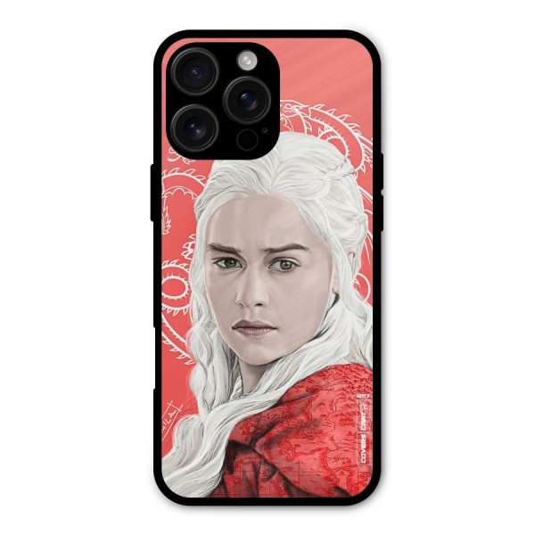 Khaleesi The Living Dragon Metal Back Case for iPhone 16 Pro Max