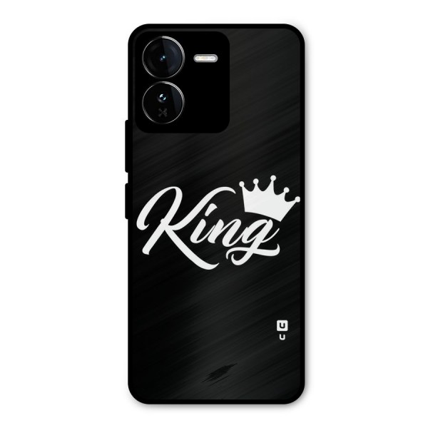 King Crown Typography Metal Back Case for iQOO Z9