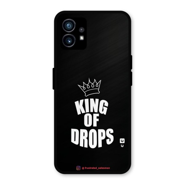 King of Drops Black Metal Back Case for Nothing Phone 1