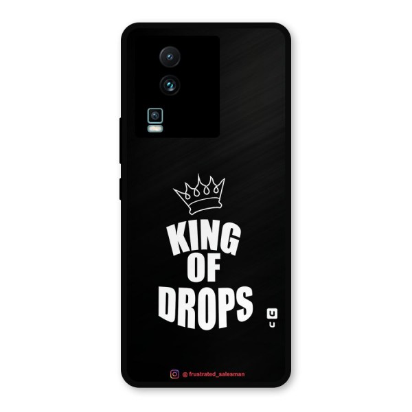 King of Drops Black Metal Back Case for iQOO Neo 7 Pro