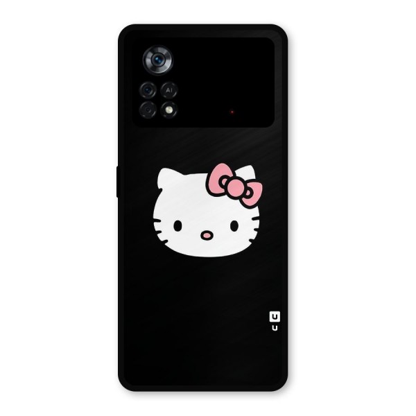 Kitty Cute Metal Back Case for Poco X4 Pro 5G