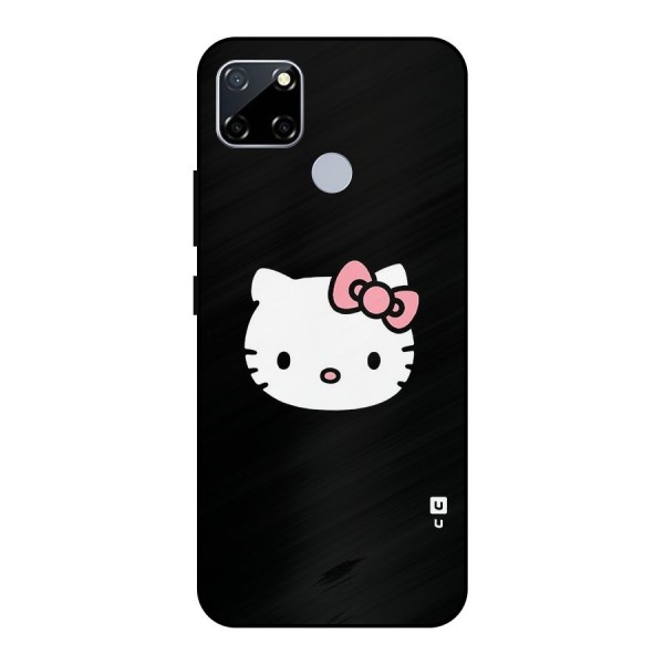 Kitty Cute Metal Back Case for Realme Narzo 30A