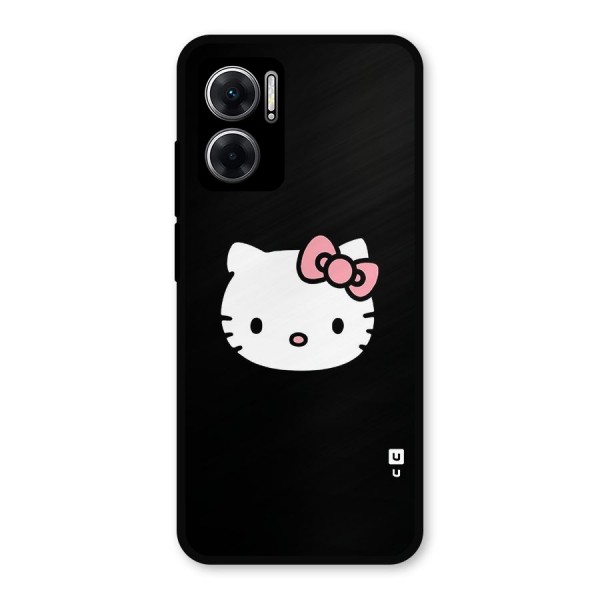 Kitty Cute Metal Back Case for Redmi 11 Prime 5G
