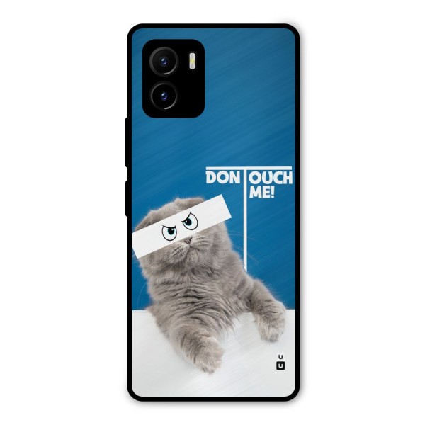 Kitty Dont Touch Metal Back Case for Vivo Y15s