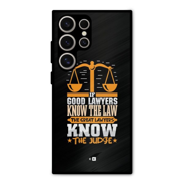 Know The Judge Metal Back Case for Galaxy S24 Ultra