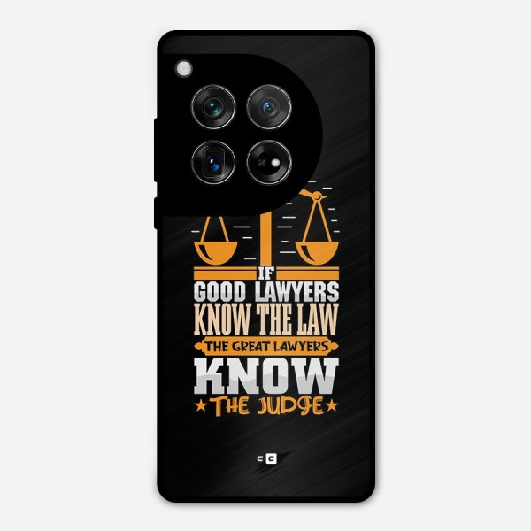 Know The Judge Metal Back Case for OnePlus 12