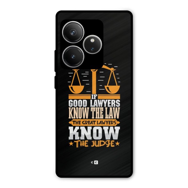 Know The Judge Metal Back Case for Realme GT 6