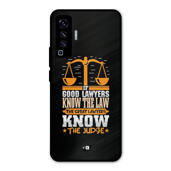 Know The Judge Metal Back Case for Vivo X50