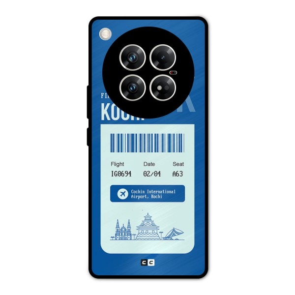 Kochi Boarding Pass Metal Back Case for Infinix Zero 40 5G