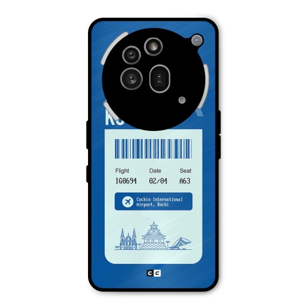 Kochi Boarding Pass Metal Back Case for Nothing Phone 3a Pro