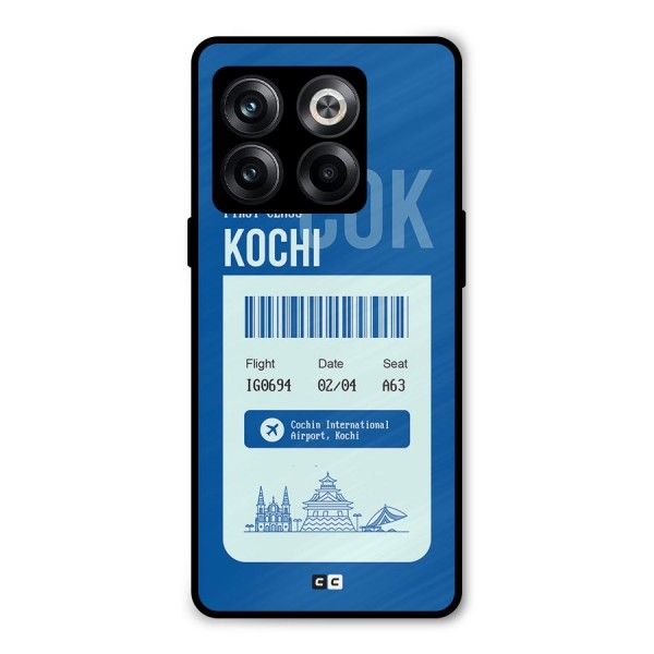 Kochi Boarding Pass Metal Back Case for OnePlus 10T