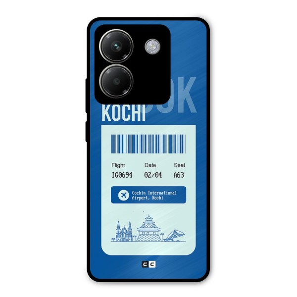 Kochi Boarding Pass Metal Back Case for Poco M7 Pro 5G