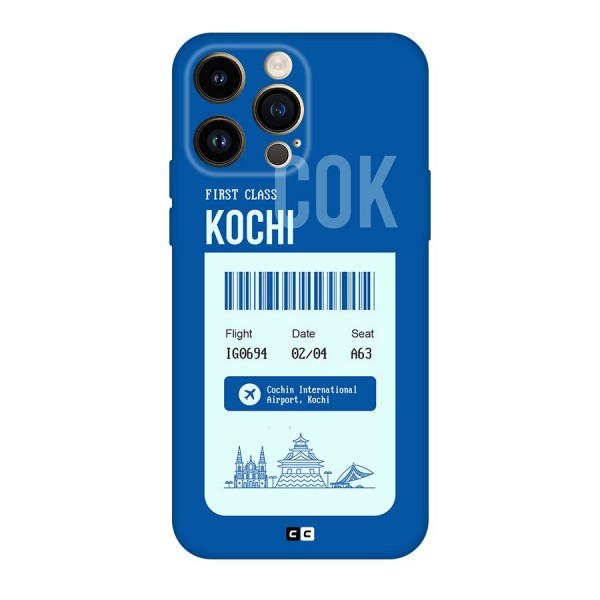 Kochi Boarding Pass Original Polycarbonate Back Case for iPhone 14 Pro Max