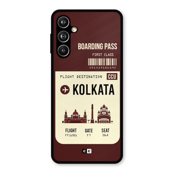 Kolkata Boarding Pass Metal Back Case for Galaxy F54