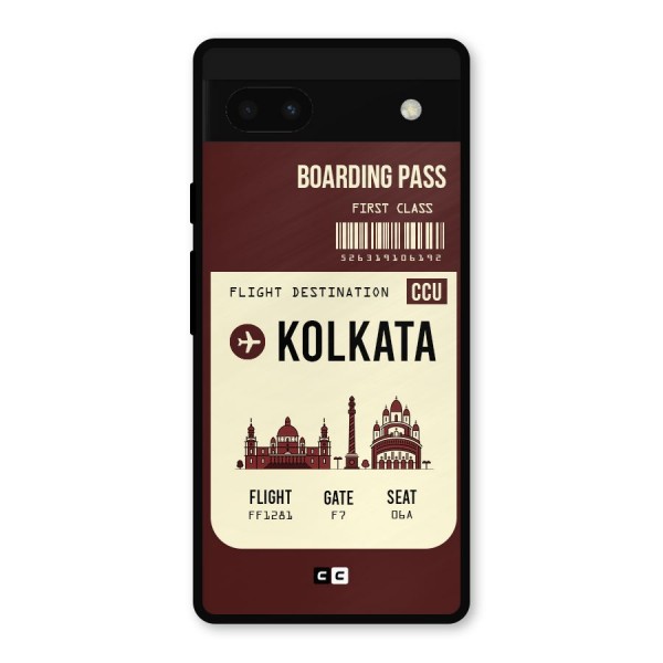 Kolkata Boarding Pass Metal Back Case for Google Pixel 6a