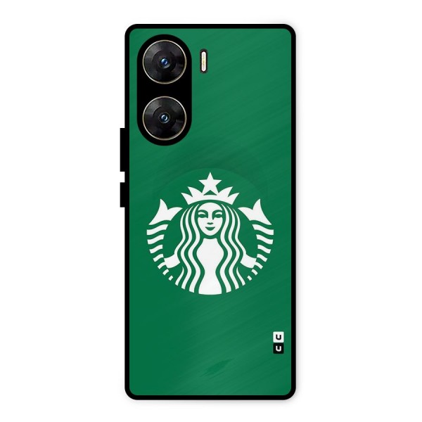Lady StarBucks Metal Back Case for Vivo V29e