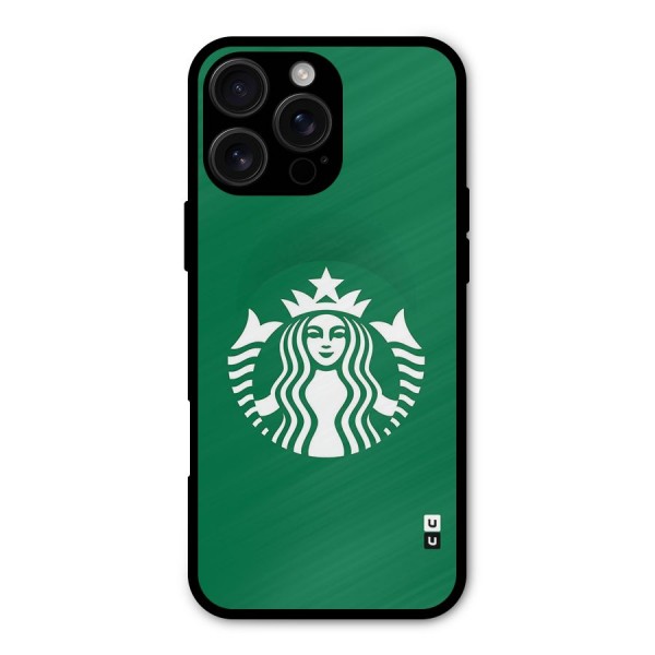 Lady StarBucks Metal Back Case for iPhone 16 Pro Max