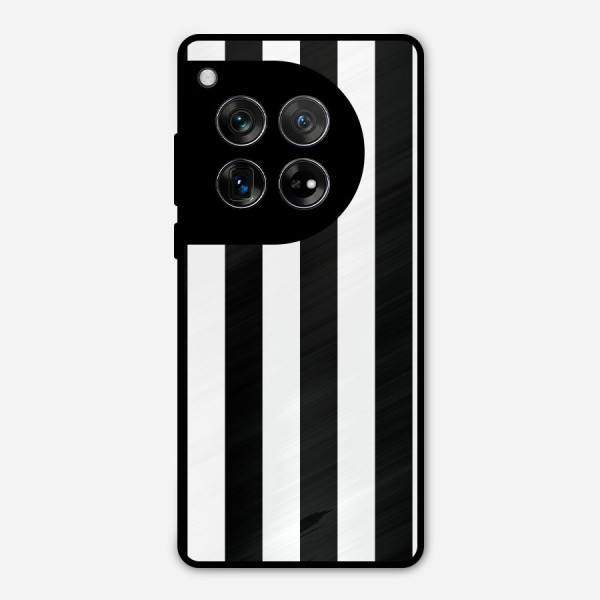 Lavish Black Stripes Metal Back Case for OnePlus 12