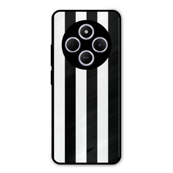 Lavish Black Stripes Metal Back Case for Redmi A4