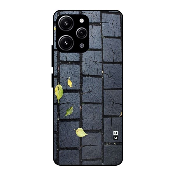Leaf On Floor Glass Back Case for Redmi 12 4G