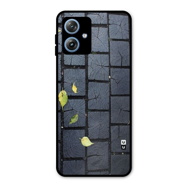 Leaf On Floor Metal Back Case for Moto G54