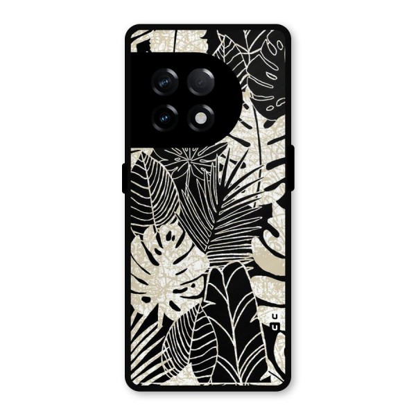 Leaf Pattern Metal Back Case for OnePlus 11R