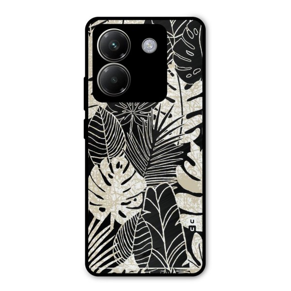 Leaf Pattern Metal Back Case for Poco M7 Pro 5G