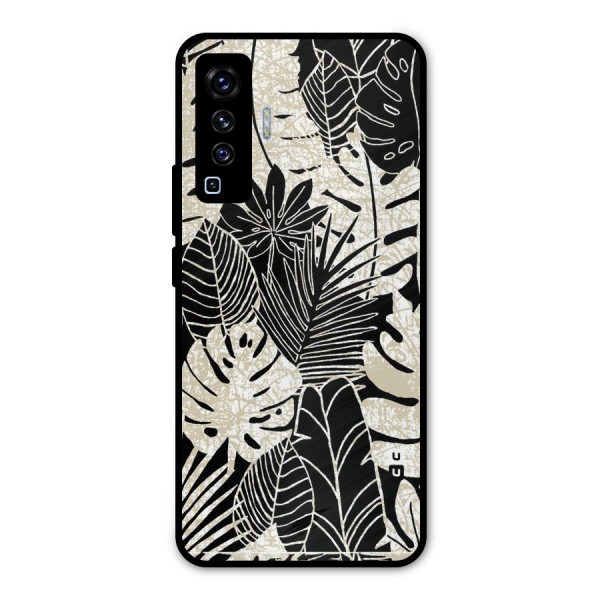 Leaf Pattern Metal Back Case for Vivo X50