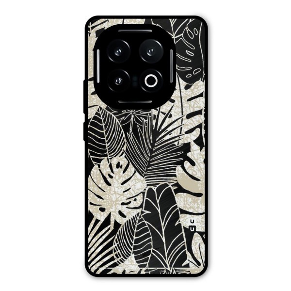 Leaf Pattern Metal Back Case for iQOO 13