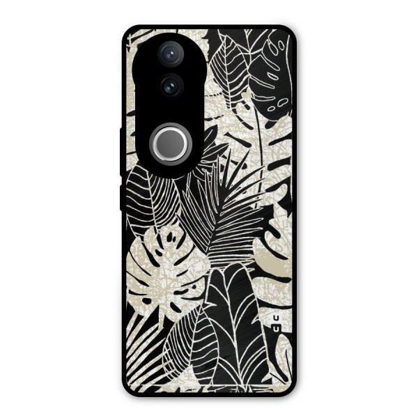 Leaf Pattern Metal Back Case for iQOO Z10R