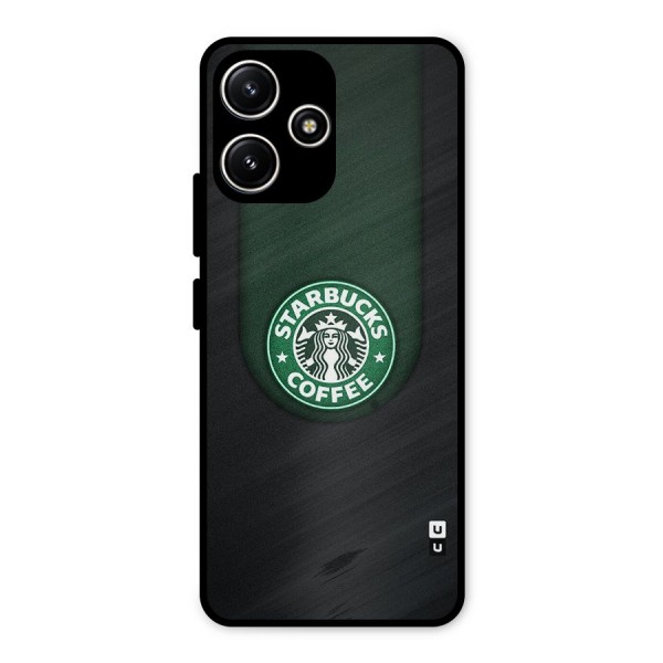 Leaf StarBucks Metal Back Case for Redmi 12 5G