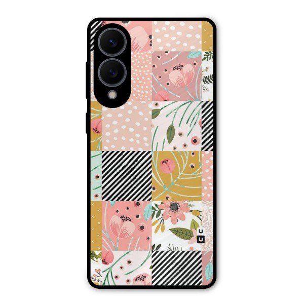 Leaf Stripe Polka Metal Back Case for Galaxy S25 Edge