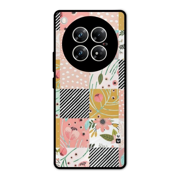 Leaf Stripe Polka Metal Back Case for Infinix Zero 40 5G