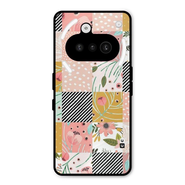 Leaf Stripe Polka Metal Back Case for Nothing Phone 3a
