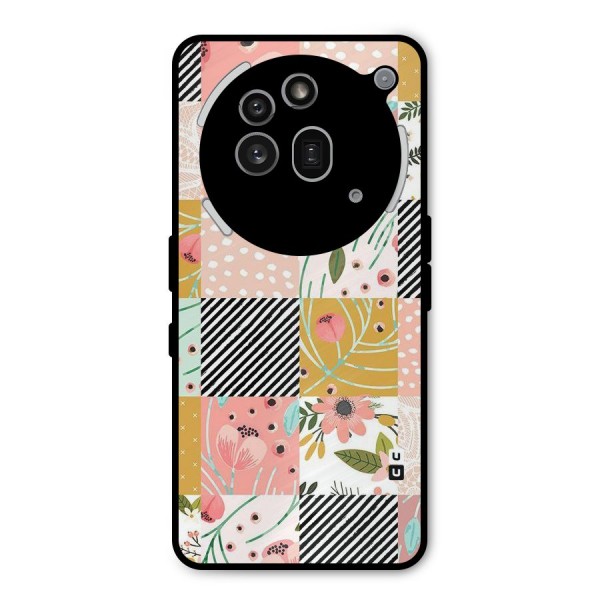 Leaf Stripe Polka Metal Back Case for Nothing Phone 3a Pro
