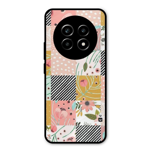 Leaf Stripe Polka Metal Back Case for Realme 13 Pro