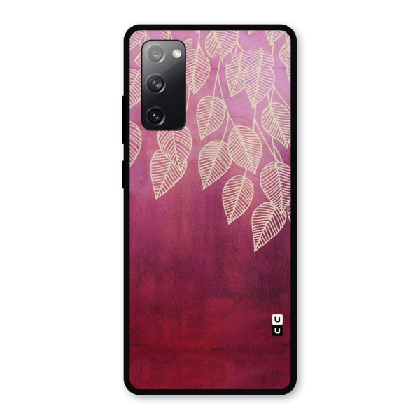 Leafy Outline Metal Back Case for Galaxy S20 FE 5G