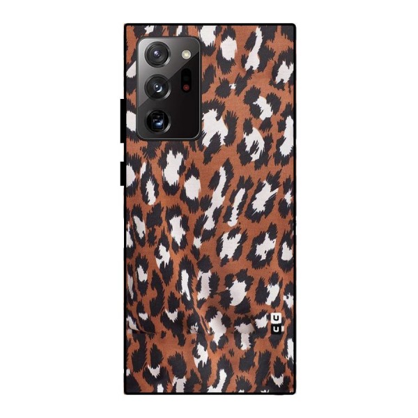 Leapord Design Metal Back Case for Galaxy Note 20 Ultra 5G