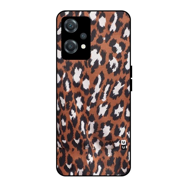 Leapord Design Metal Back Case for OnePlus Nord CE 2 Lite 5G