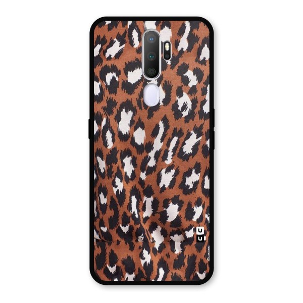 Leapord Design Metal Back Case for Oppo A9 (2020)