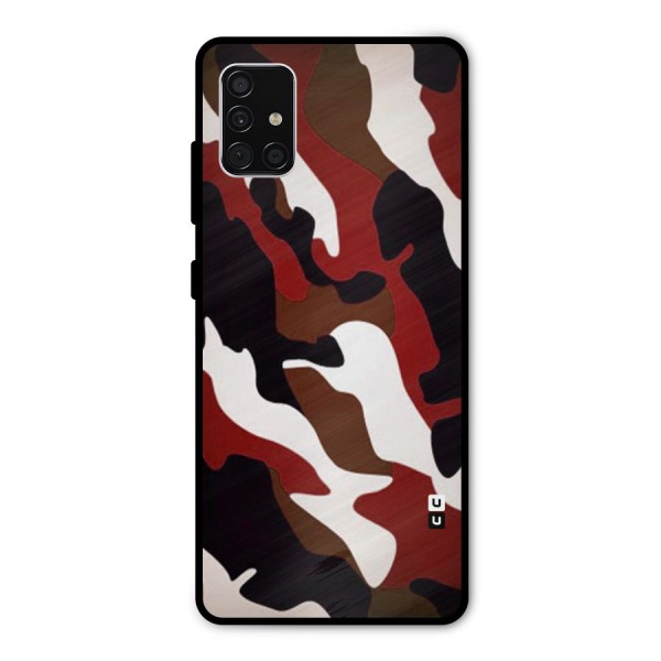 Leapord Pattern Metal Back Case for Galaxy A51