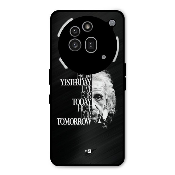 Learn From Yesterday Metal Back Case for Nothing Phone 3a Pro