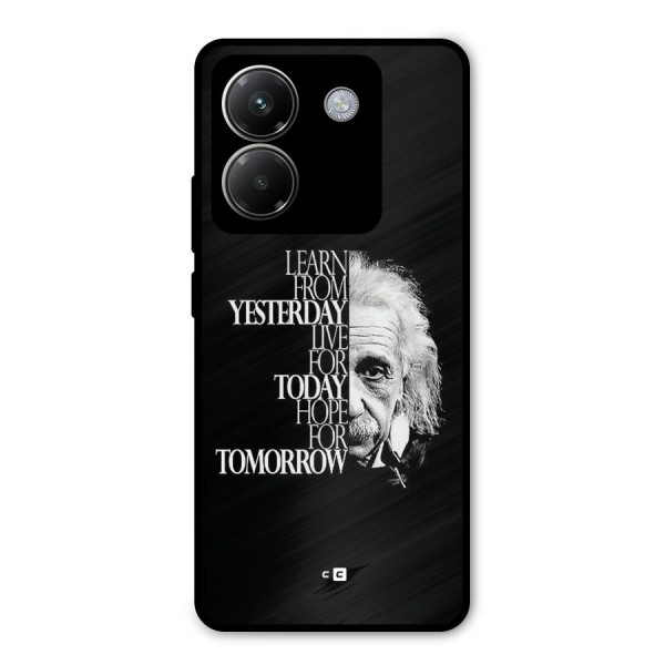 Learn From Yesterday Metal Back Case for Poco M7 Pro 5G