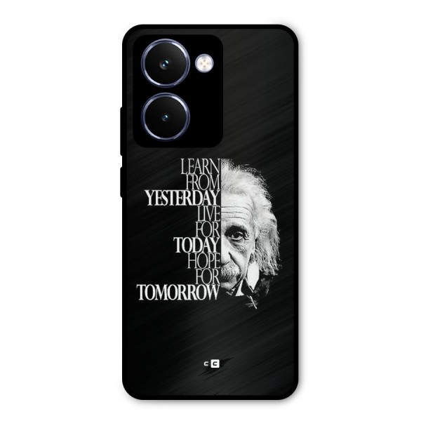 Learn From Yesterday Metal Back Case for Realme P3 Ultra