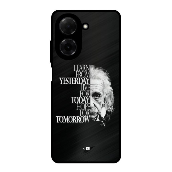 Learn From Yesterday Metal Back Case for Redmi A5 4G